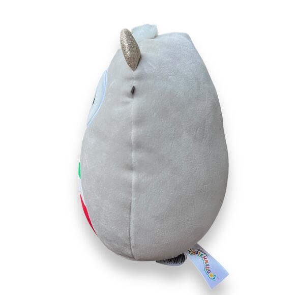 Squishmallows Christmas Holiday Nissa Yeti with Peppermint Swirl Belly Plush Toy - Picture 5 of 10